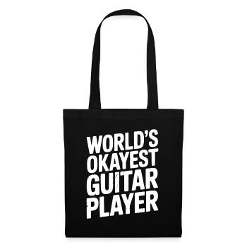 World’s Okayest Guitar Player - Tote Bag - black - Front