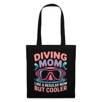 Diving Saying Mom Funny Diving Gift - Tote Bag - black - Front