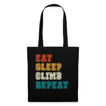 Eat Sleep Climb Repeat Design - Tote Bag - black - Front