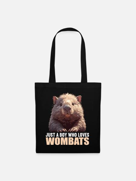 Wombats Wombat - Stoffbeutel - Schwarz