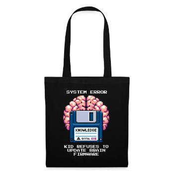 Erreur système : mise à jour refusée | École à la maison - Sac en tissu - noir - Devant