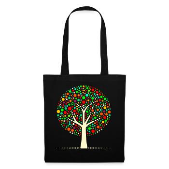 Colorful Dot Tree - Tote Bag - black - Front