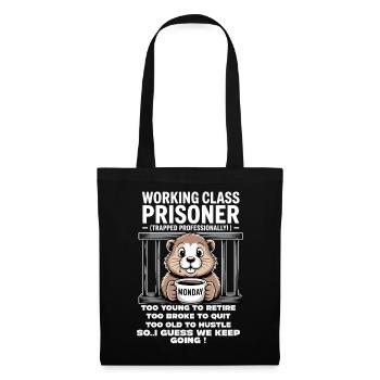 Monday Trapped Work Funny Work Outfit - Tote Bag - black - Front