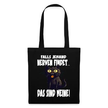 Funny Black Cat - Tote Bag - black - Front