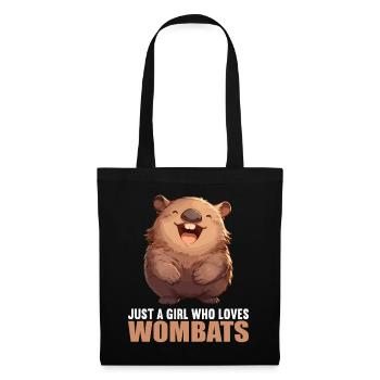 Wombats Wombat - Stoffbeutel - Schwarz - Vorne