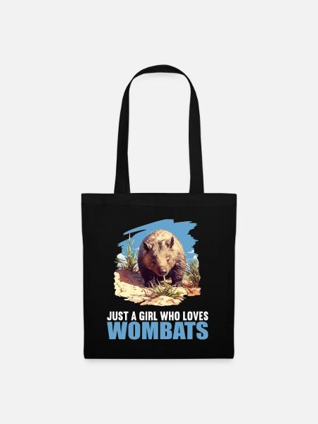 Wombats Wombat - Stoffbeutel - Schwarz