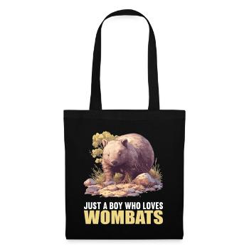 Wombats Wombat - Stoffbeutel - Schwarz - Vorne