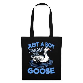 Funny Bird Goose - Tote Bag - black - Front
