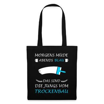 Cloisons sèches Cloisons sèches Poseur de cloisons sèches Dire - Sac en tissu - noir - Devant