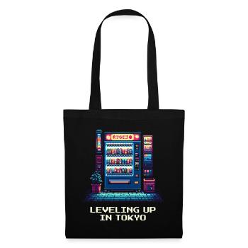 Level Up in Tokio | Japan Reise Otaku - Stoffbeutel - Schwarz - Vorne