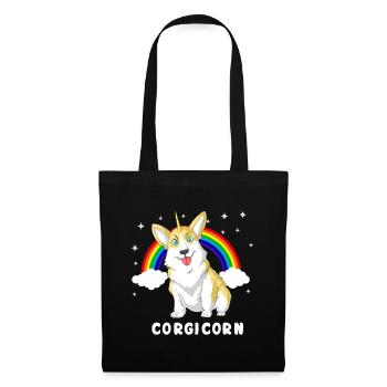 corgi unicorn corgicorn  - Tote Bag - black - Front