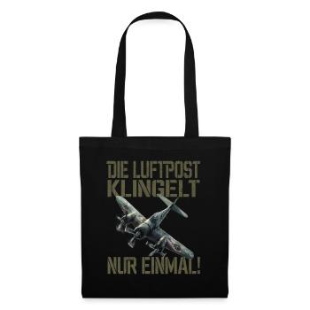 Airmail only rings once Plane - Tote Bag - black - Front