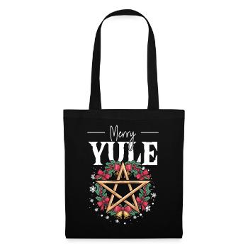Merry Yule Yuletide Season Christmas Solstice - Tote Bag - black - Front