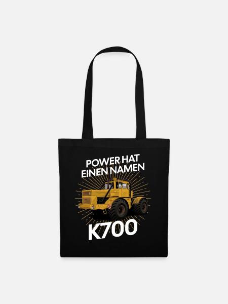 K700 Traktor Power Design - Stoffbeutel - Schwarz