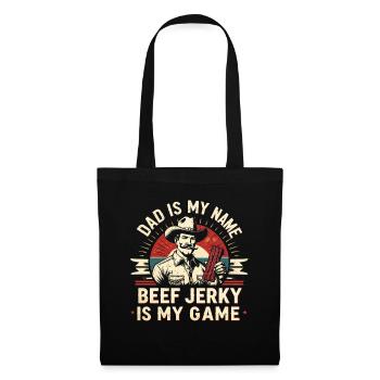 Viande séchée de bœuf séchée Biltong Pemmican Father - Sac en tissu - noir - Devant