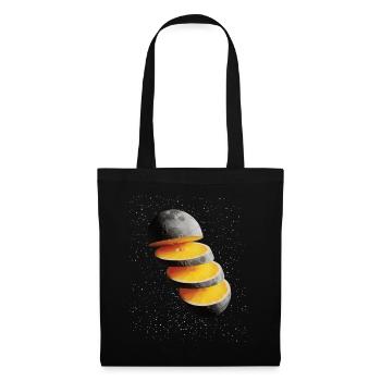 Tranches de citron de lune Citron de lune - Sac en tissu - noir - Devant