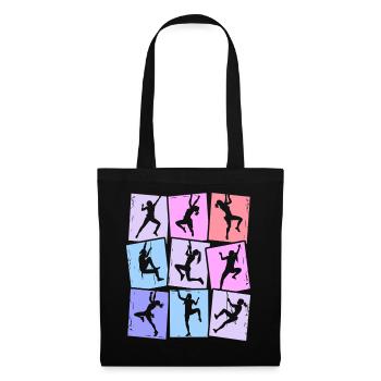 Escalade Montagnes Alpinistes Bloc Femmes Filles - Sac en tissu - noir - Devant