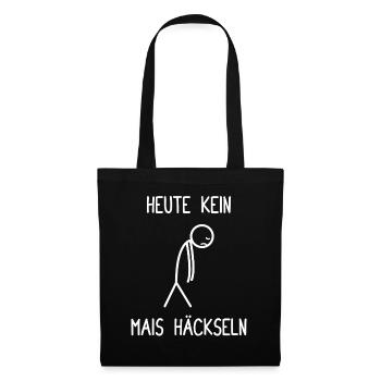 Today no corn chopping tractor farmer farmer - Tote Bag - black - Front