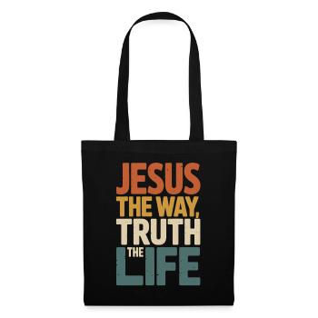 Jésus Le Chemin de la Vérité Vivre - Sac en tissu - noir - Devant