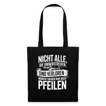 Archery design for archers and courses - Tote Bag - black - Front