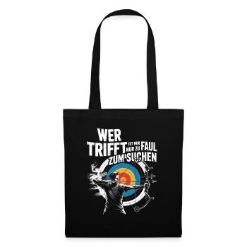 Archery design for archers and courses - Tote Bag - black - Front
