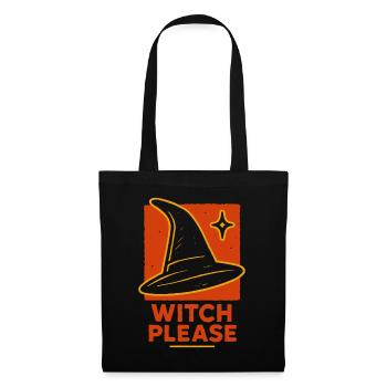 Witch Please Halloween Costume Funny Saying - Tote Bag - black - Front
