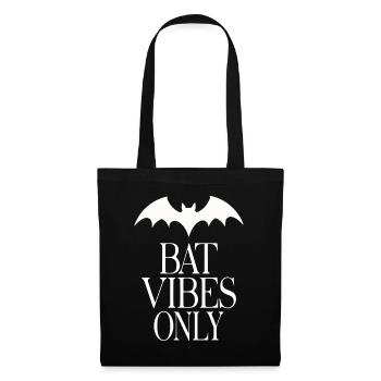 Bat Vibes Only – Goth Statement - Tote Bag - black - Front
