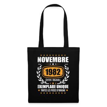 November 1982 Original Edition Vintage November - Tote Bag - black - Front