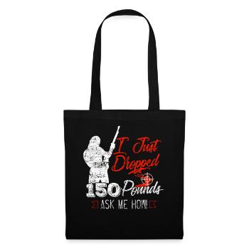 Lâche un humour de chasse au cerf pour les amateurs de plein air amusants - Sac en tissu - noir - Devant