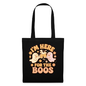 Je suis là pour les huées Halloween Drôle Costume - Sac en tissu - noir - Devant