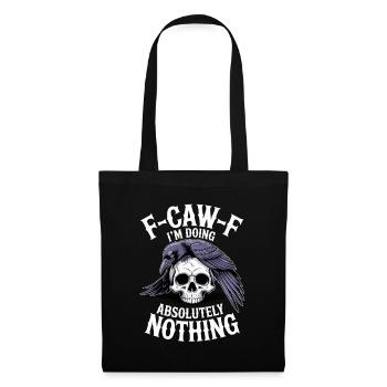 F-GAW-F Absolut Nichts Skull Raven - Stoffbeutel - Schwarz - Vorne