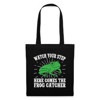 Frog Catcher Watch Your Step Frog - Stoffbeutel - Schwarz - Vorne