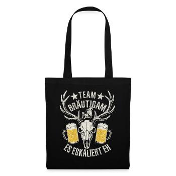 Bachelor Party - Team Bräutigam - it's escalating anyway - Tote Bag - black - Front