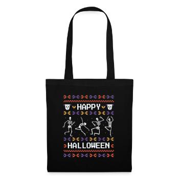 Ugly Style Happy Halloween Festive Design - Tote Bag - black - Front