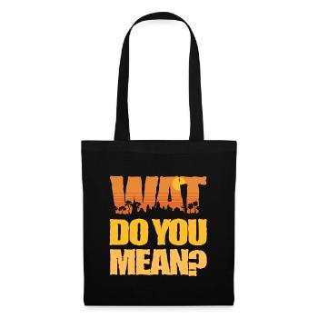 Cambodge Cambodgiens Wat Voulez-vous dire ? - Sac en tissu - noir - Devant