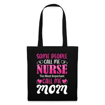 Drôle d’infirmière Cadeaux Tenues d’allaitement - Sac en tissu - noir - Devant