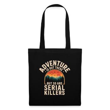 L’aventure est là-bas Tueurs en série True Crime - Sac en tissu - noir - Devant