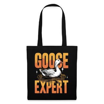 Funny Bird Goose - Tote Bag - black - Front