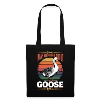 Funny Bird Goose - Tote Bag - black - Front