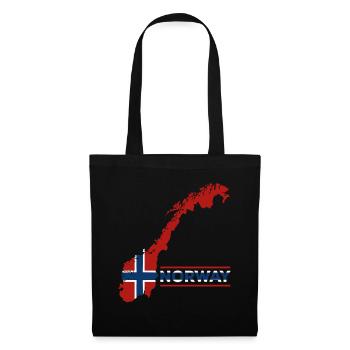 Norvège Vacances Nature Cadeau - Sac en tissu - noir - Devant