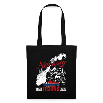 Norway Fishing Tour 2025 - Angler Gift - Tote Bag - black - Front