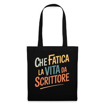Quelle lutte, la vie d’un écrivain écrivant la vie - Sac en tissu - noir - Devant