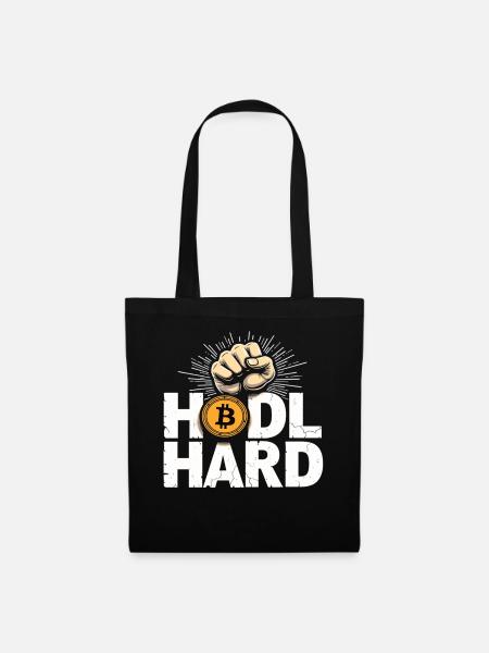 Btc Bitcoin HARD – Bitcoin Crypto - Stoffbeutel - Schwarz