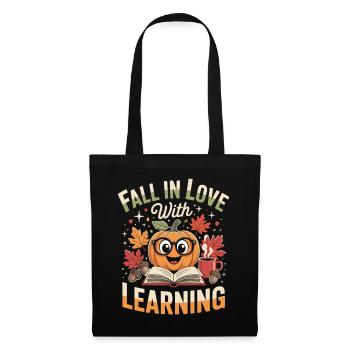 Fall In Love With Teaching Fall Teacher - Tote Bag - black - Front