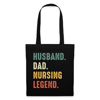 Husband Dad Nursing Legend Father's Day - Tote Bag - black - Front