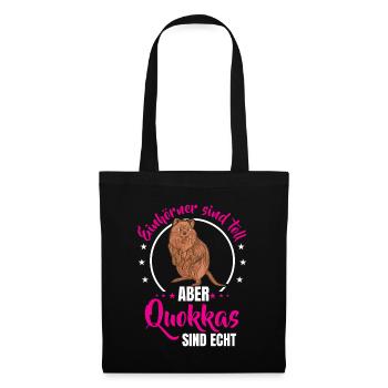 Quokka is a real short-tailed kangaroo - Tote Bag - black - Front