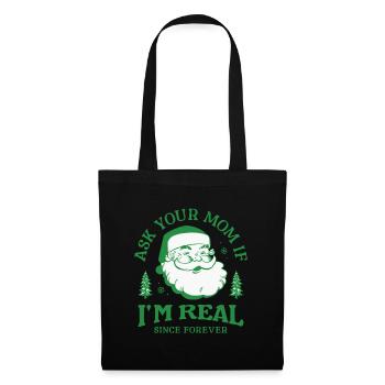 Design du Père Noël pour Noël et l’hiver - Sac en tissu - noir - Devant