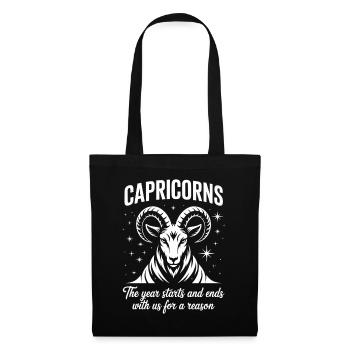 Capricorn Zodiac Sign - Tote Bag - black - Front