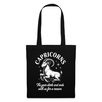Capricorn Zodiac Sign - Tote Bag - black - Front