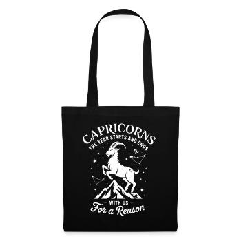 Capricorn Zodiac Sign - Tote Bag - black - Front